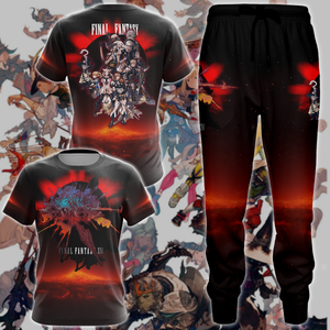 Final Fantasy XIV Video Game 3D All Over Print T-shirt Tank Top Zip Hoodie Pullover Hoodie Hawaiian Shirt Beach Shorts Jogger   