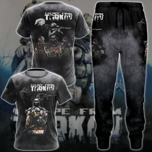 Escape From Tarkov Video Game 3D All Over Printed T-shirt Tank Top Zip Hoodie Pullover Hoodie Hawaiian Shirt Beach Shorts Jogger   