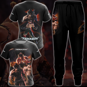 Tekken Jin Kazama Video Game 3D All Over Print T-shirt Tank Top Zip Hoodie Pullover Hoodie Hawaiian Shirt Beach Shorts Jogger   