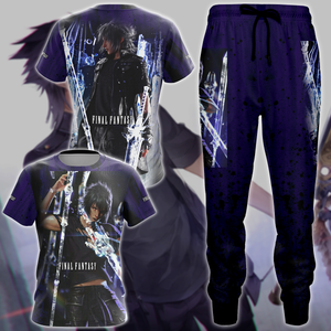 Final Fantasy XV Noctis Video Game 3D All Over Print T-shirt Tank Top Zip Hoodie Pullover Hoodie Hawaiian Shirt Beach Shorts Jogger   