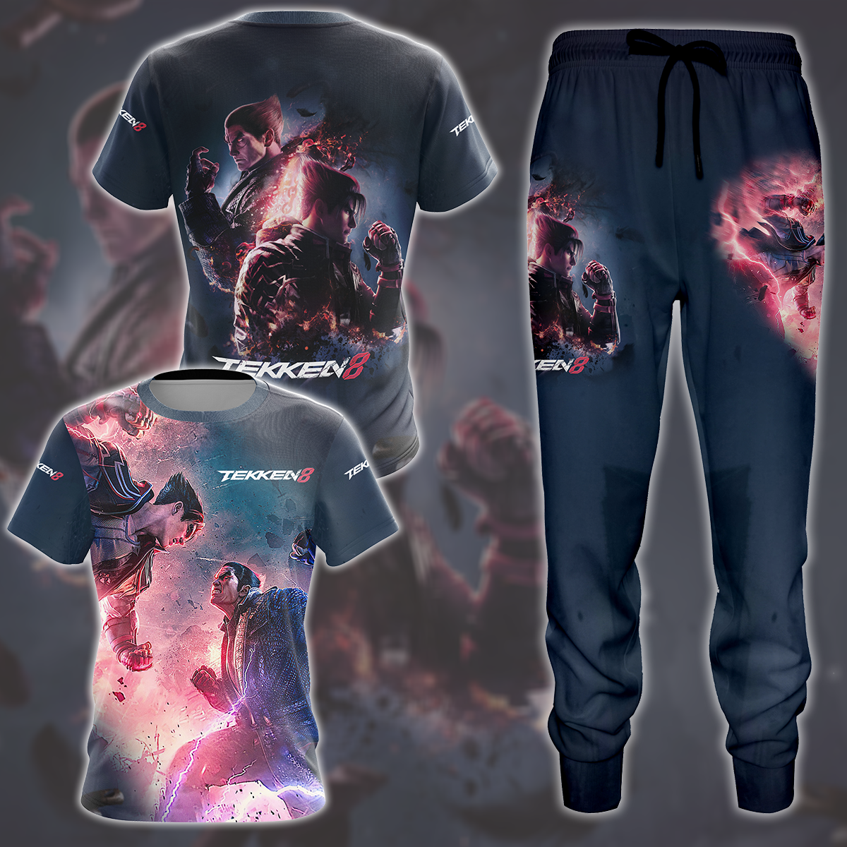 Tekken 8 Video Game All Over Printed T-shirt Tank Top Zip Hoodie Pullover Hoodie Hawaiian Shirt Beach Shorts Joggers   