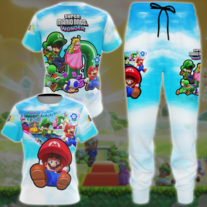 Super Mario Bros. Wonder Video Game All Over Printed T-shirt Tank Top Zip Hoodie Pullover Hoodie Hawaiian Shirt Beach Shorts Joggers   