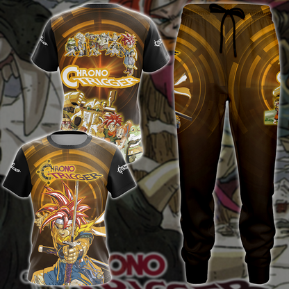 Chrono Trigger Video Game All-Over T-shirt Hoodie Tank Top Hawaiian Shirt Beach Shorts Joggers   