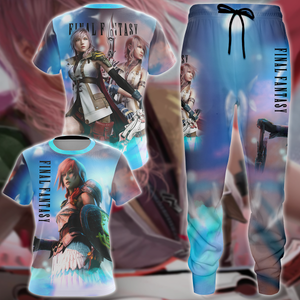 Final Fantasy XIII Video Game 3D All Over Print T-shirt Tank Top Zip Hoodie Pullover Hoodie Hawaiian Shirt Beach Shorts Jogger   