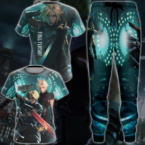 Final Fantasy VII Remake Video Game 3D All Over Printed T-shirt Tank Top Zip Hoodie Pullover Hoodie Hawaiian Shirt Beach Shorts Jogger   