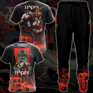 Hades Video Game 3D All Over Print T-shirt Tank Top Zip Hoodie Pullover Hoodie Hawaiian Shirt Beach Shorts Jogger   