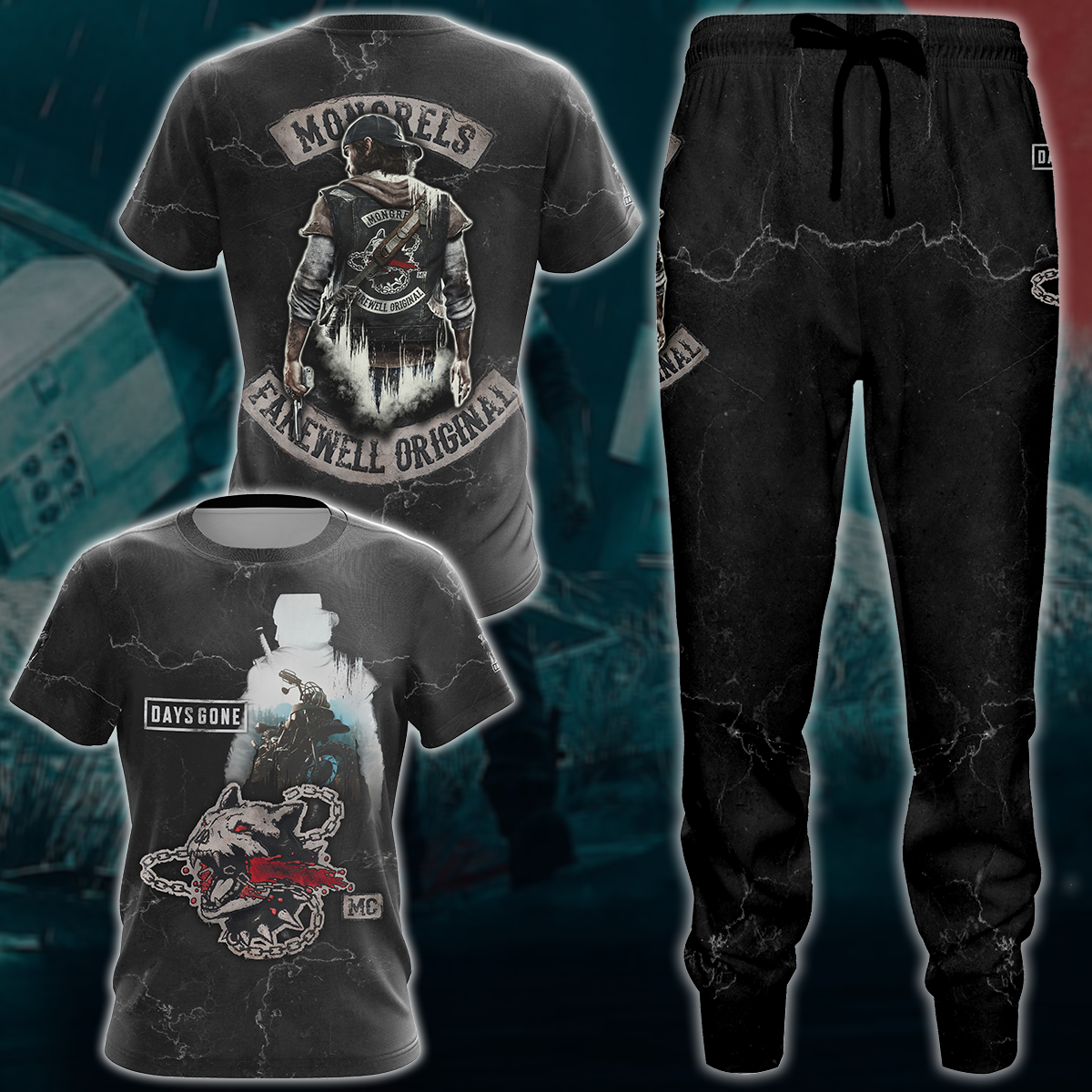 Days Gone Video Game 3D All Over Printed T-shirt Tank Top Zip Hoodie Pullover Hoodie Hawaiian Shirt Beach Shorts Jogger   