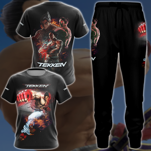 Tekken Kazuya Mishima Video Game 3D All Over Print T-shirt Tank Top Zip Hoodie Pullover Hoodie Hawaiian Shirt Beach Shorts Jogger   