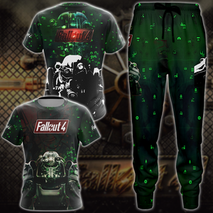 Fallout 4 Video Game 3D All Over Print T-shirt Tank Top Zip Hoodie Pullover Hoodie Hawaiian Shirt Beach Shorts Jogger   