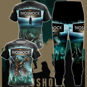 BioShock Video Game 3D All Over Printed T-shirt Tank Top Zip Hoodie Pullover Hoodie Hawaiian Shirt Beach Shorts Joggers Joggers S 