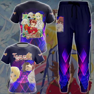 Tales of Symphonia Video Game All-Over T-shirt Hoodie Tank Top Hawaiian Shirt Beach Shorts Joggers   