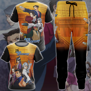 Ace Attorney Anime Manga 3D All Over Printed T-shirt Tank Top Zip Hoodie Pullover Hoodie Hawaiian Shirt Beach Shorts Jogger   