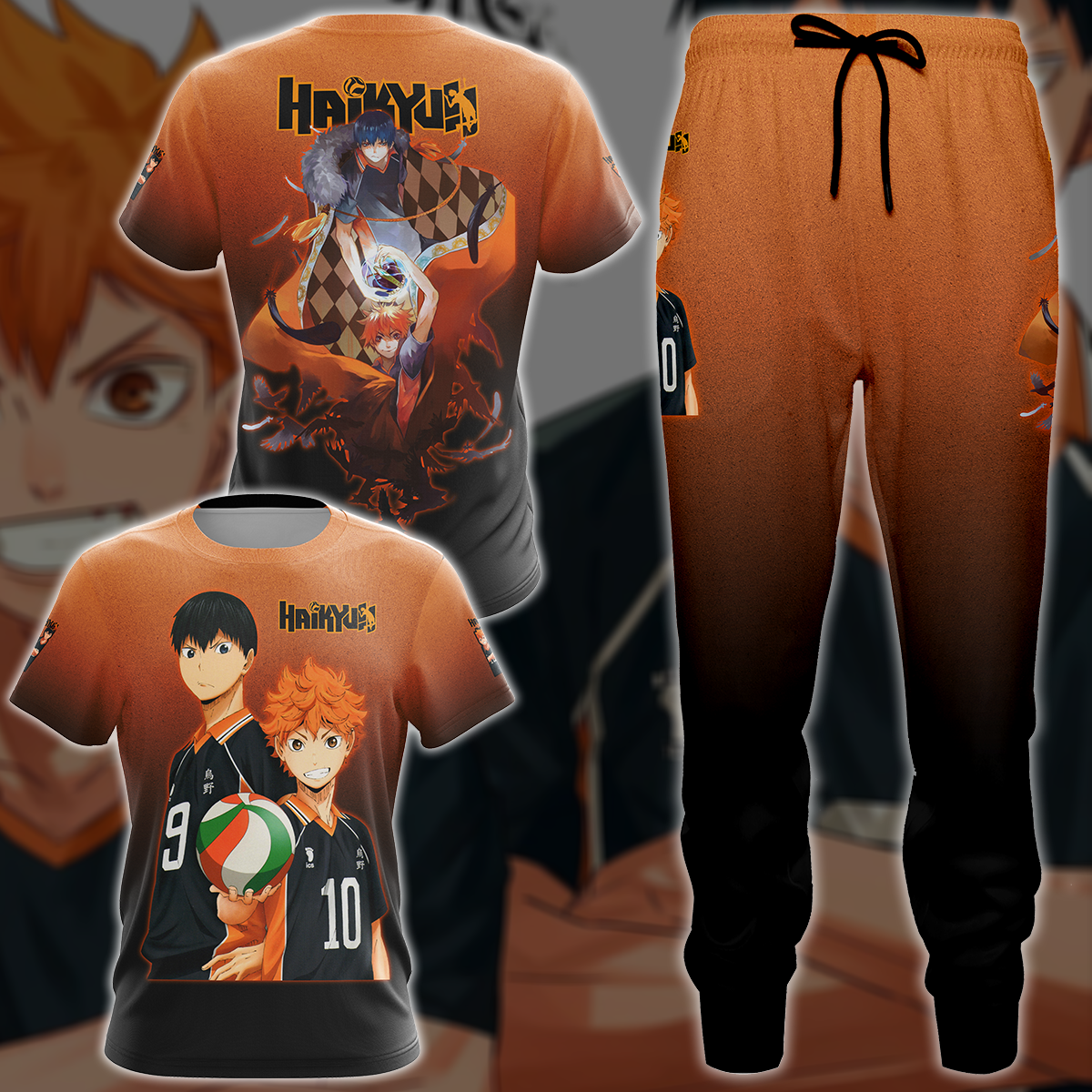 Haikyuu Anime Anime Manga 3D All Over Printed T-shirt Tank Top Zip Hoodie Pullover Hoodie Hawaiian Shirt Beach Shorts Jogger   