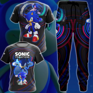 Sonic Frontier Video Game 3D All Over Printed T-shirt Tank Top Zip Hoodie Pullover Hoodie Hawaiian Shirt Beach Shorts Jogger   