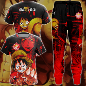 One Piece Monkey D. Luffy 3D All Over Print T-shirt Tank Top Zip Hoodie Pullover Hoodie Hawaiian Shirt Beach Shorts Jogger   