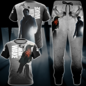 Alan Wake Video Game All Over Printed T-shirt Tank Top Zip Hoodie Pullover Hoodie Hawaiian Shirt Beach Shorts Joggers   