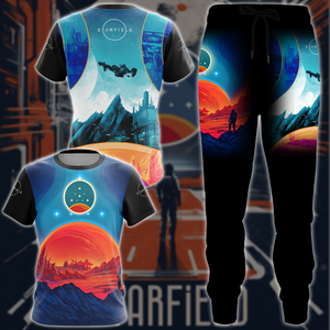 Starfield Video Game 3D All Over Printed T-shirt Tank Top Zip Hoodie Pullover Hoodie Hawaiian Shirt Beach Shorts Joggers   