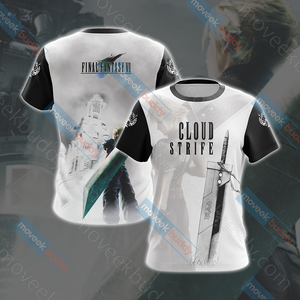 Final Fantasy VII - Cloud Strife Unisex 3D T-shirt   