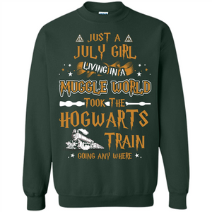 Harry Potter T-shirt Just A July Girl Living In A Muggle World   