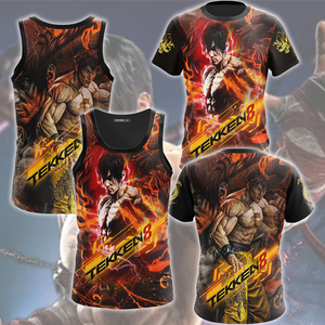 Tekken 8 Law Video Game All Over Printed T-shirt Tank Top Zip Hoodie Pullover Hoodie Hawaiian Shirt Beach Shorts Joggers   