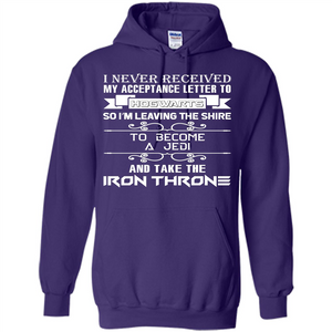 I Never Received My Acceptance Letter To Hogwarts T-shirt Purple S 