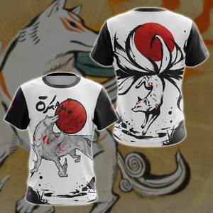 Okami Fox Video Game 3D All Over Printed T-shirt Tank Top Zip Hoodie Pullover Hoodie Hawaiian Shirt Beach Shorts Jogger T-shirt S 