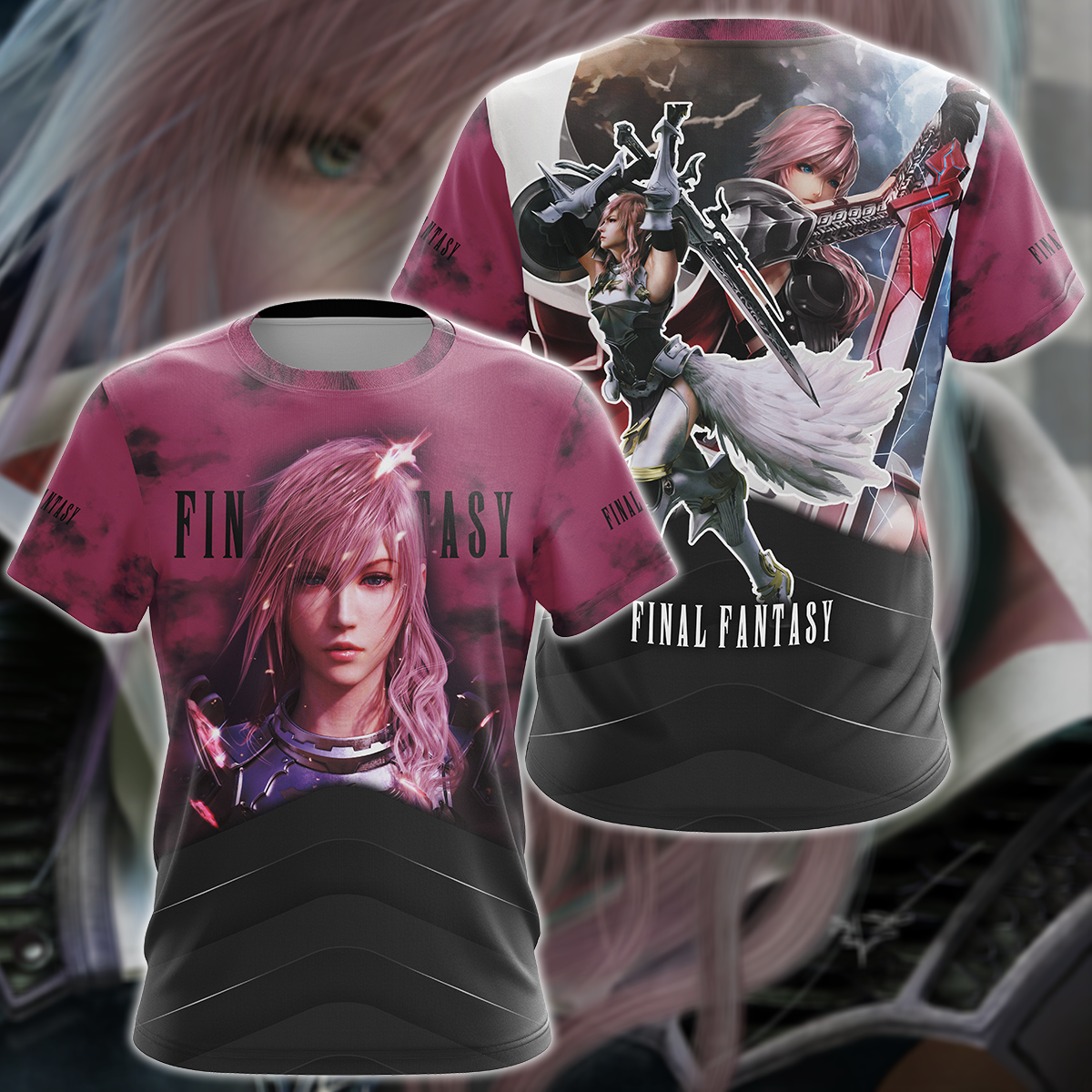 Final Fantasy XIII Video Game 3D All Over Print T-shirt Tank Top Zip Hoodie Pullover Hoodie Hawaiian Shirt Beach Shorts Jogger T-shirt S 
