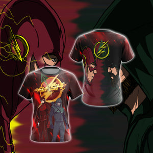 Arrow and Flash New Unisex 3D T-shirt US/EU S (ASIAN L)  