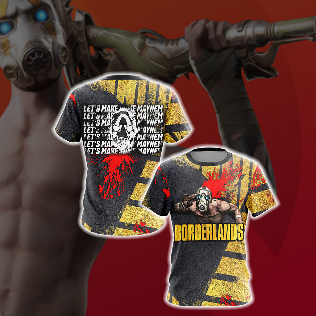 Borderlands - Let's Make Some May Hem Unisex 3D T-shirt   