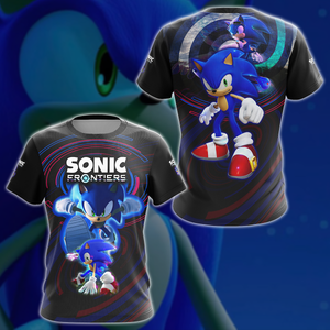 Sonic Frontier Video Game 3D All Over Printed T-shirt Tank Top Zip Hoodie Pullover Hoodie Hawaiian Shirt Beach Shorts Jogger T-shirt S 