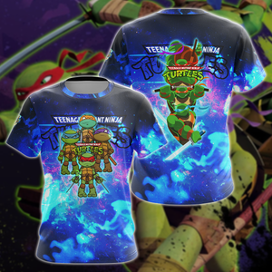 Teenage Mutant Ninja Turtle TMNT Video Game 3D All Over Print T-shirt Tank Top Zip Hoodie Pullover Hoodie Hawaiian Shirt Beach Shorts Jogger T-shirt S 