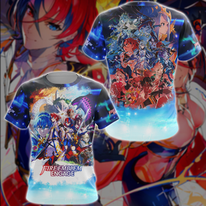 Fire Emblem Engage Video Game 3D All Over Printed T-shirt Tank Top Zip Hoodie Pullover Hoodie Hawaiian Shirt Beach Shorts Jogger T-shirt S 