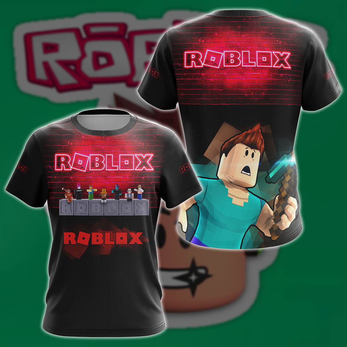 Roblox Video Game 3D All Over Print T-shirt Tank Top Zip Hoodie Pullover Hoodie Hawaiian Shirt Beach Shorts Jogger T-shirt S 