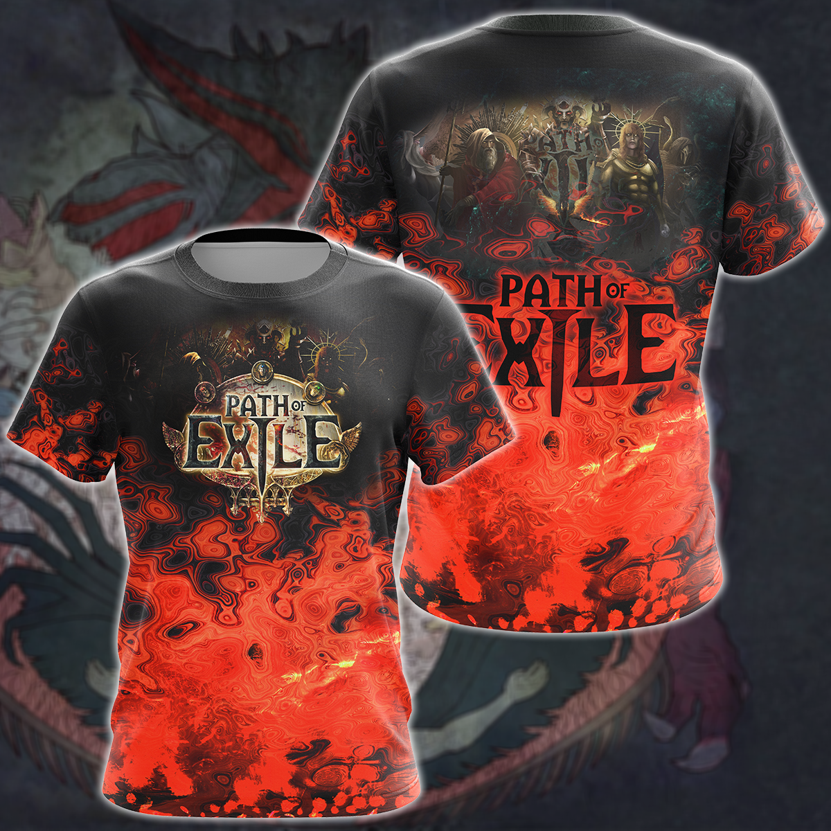 Path Of Exile Video Game 3D All Over Print T-shirt Tank Top Zip Hoodie Pullover Hoodie Hawaiian Shirt Beach Shorts Jogger T-shirt S 