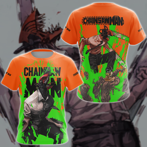 Chainsaw Man Anime Manga 3D All Over Print T-shirt Tank Top Zip Hoodie Pullover Hoodie Hawaiian Shirt Beach Shorts Jogger T-shirt S 