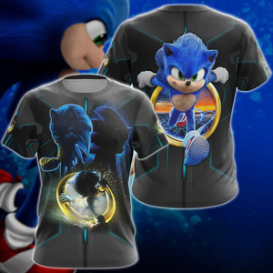 Sonic The Hedgehog Video Game 3D All Over Print T-shirt Tank Top Zip Hoodie Pullover Hoodie Hawaiian Shirt Beach Shorts Jogger T-shirt S 