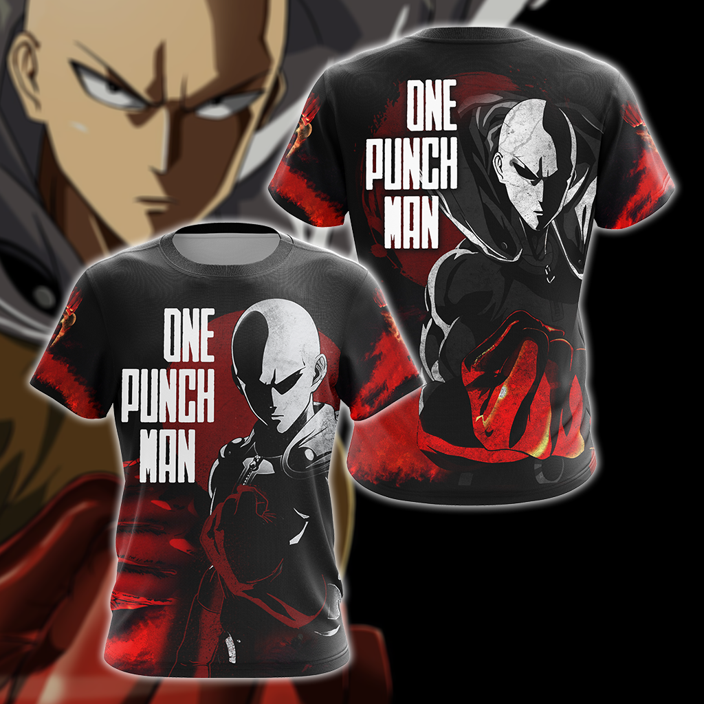 One Punch Man 3D All Over Print T-shirt Tank Top Zip Hoodie Pullover Hoodie Hawaiian Shirt Beach Shorts Jogger T-shirt S 