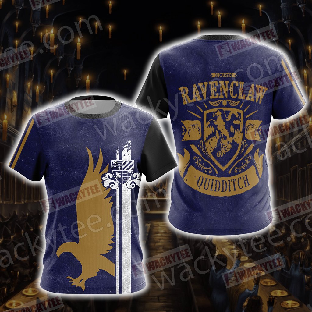 Harry Potter - Ravenclaw House Quidditch Unisex 3D T-shirt   