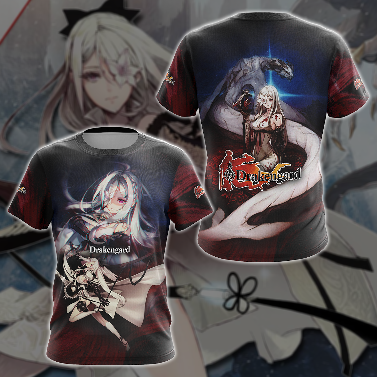 Drakengard Zero Video Game 3D All Over Printed T-shirt Tank Top Zip Hoodie Pullover Hoodie Hawaiian Shirt Beach Shorts Jogger T-shirt S 