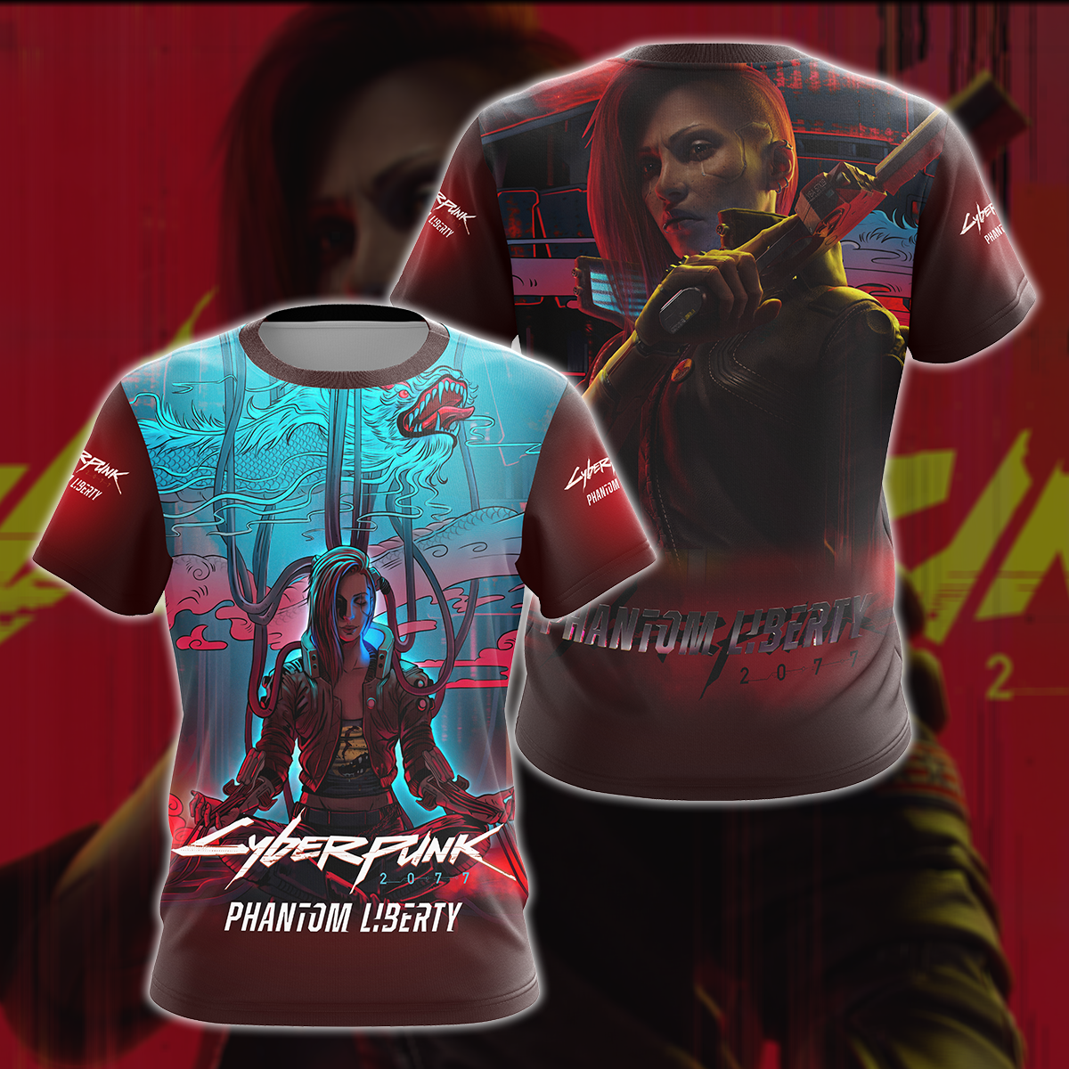 Cyberpunk 2077 2.0 Video Game All Over Printed T-shirt Tank Top Zip Hoodie Pullover Hoodie Hawaiian Shirt Beach Shorts Joggers T-shirt S 