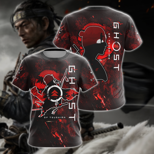 Ghost of Tsushima 3D All Over Print T-shirt Tank Top Zip Hoodie Pullover Hoodie Hawaiian Shirt Beach Shorts Jogger T-shirt S 