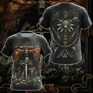 The Witcher Video Game 3D All Over Printed T-shirt Tank Top Zip Hoodie Pullover Hoodie Hawaiian Shirt Beach Shorts Jogger T-shirt S 
