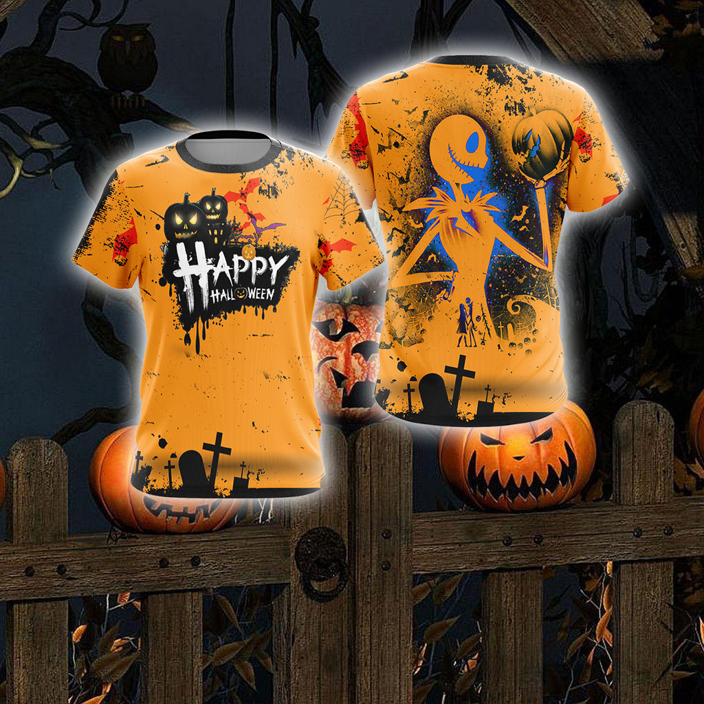 Happy Halloween Unisex 3D T-shirt   
