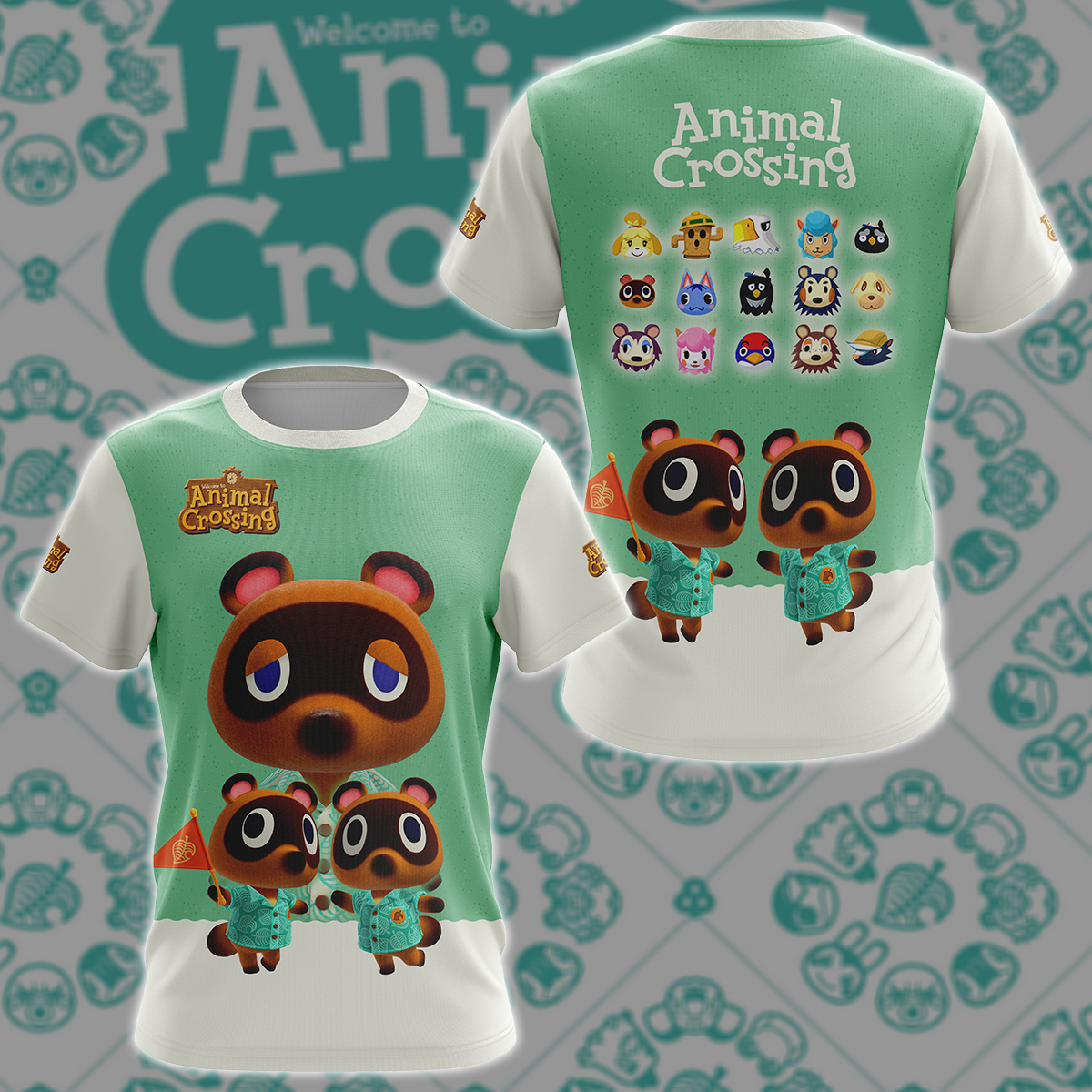 Animal Crossing Video Game 3D All Over Printed T-shirt Tank Top Zip Hoodie Pullover Hoodie Hawaiian Shirt Beach Shorts Jogger T-shirt S 