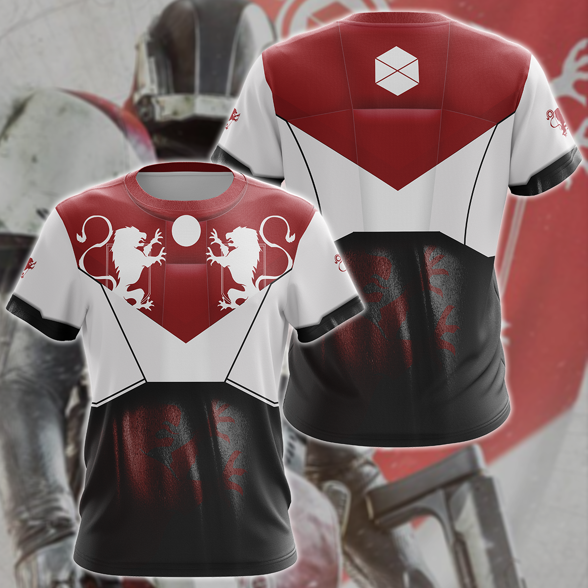 Destiny 2 Titan Video Game 3D All Over Print T-shirt Tank Top Zip Hoodie Pullover Hoodie Hawaiian Shirt Beach Shorts Jogger T-shirt S 