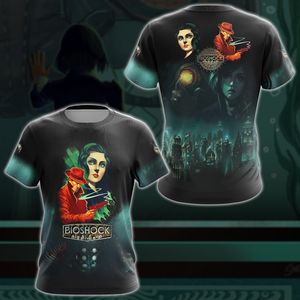 BioShock Video Game 3D All Over Printed T-shirt Tank Top Zip Hoodie Pullover Hoodie Hawaiian Shirt Beach Shorts Jogger T-shirt S 