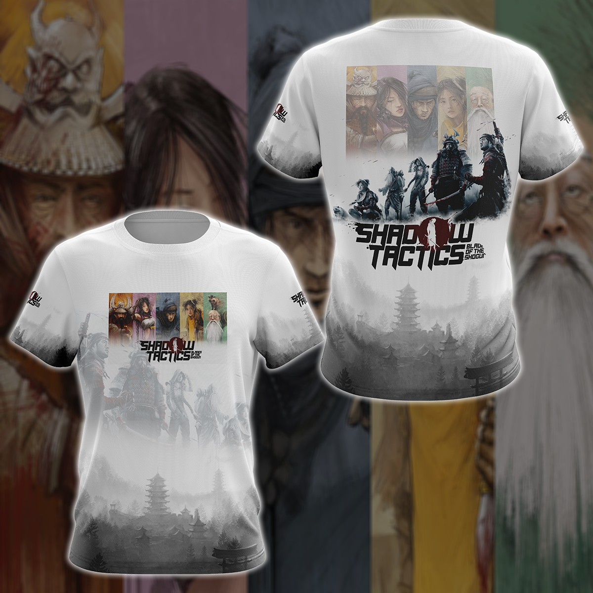 Shadow Tactics: Blade of the Shogun Video Game 3D All Over Printed T-shirt Tank Top Zip Hoodie Pullover Hoodie Hawaiian Shirt Beach Shorts Jogger T-shirt S 