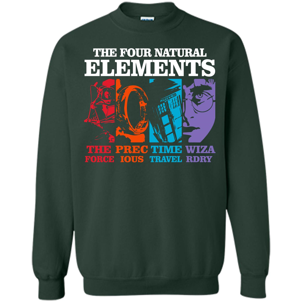 Movie T-shirt The Four Natural Elements T-shirt Forest Green S 