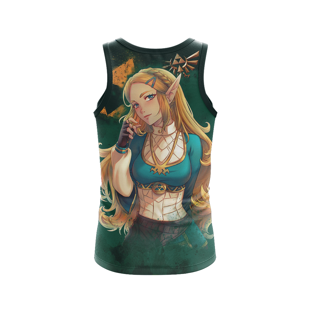 Princess Zelda The Legend of Zelda All Over Print T-shirt Zip Hoodie Pullover Hoodie   