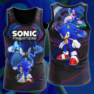 Sonic Frontier Video Game 3D All Over Printed T-shirt Tank Top Zip Hoodie Pullover Hoodie Hawaiian Shirt Beach Shorts Jogger Tank Top S 